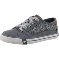 Mustang Shoes Gaspare Sneaker Freizeitschuh, Schnürschuh, Halbschuh mit Blüten-Stickerei