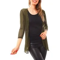 Muse Cardigan Mesh Cardigan Jäckchen transparent 7058
