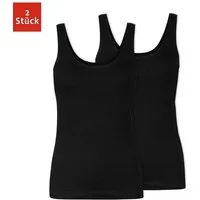 SNOCKS Tanktop Top mit breiten Trägern Damen (2-tlg) aus Bio-Baumwolle, bequem, perfektes Basic für jedes Outfit