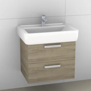 Artiqua 413 Waschtischunterschrank für Renova Plan 222266, 222267 Sanremo Eiche quer NB, 413-WU2L-K6 413-WU2L-K61-7145-428
