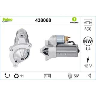 Valeo Anlasser 1,4 kW Citroen Fiat Lancia Peugeot Suzuki Talbot