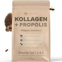 NATURE NATION Körperpflegemittel Kollagen Pulver + Propolis 450g für Haut, Haare & Gelenke Packung