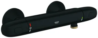 GROHE Thermostat-Brausebatterie Grohtherm 1000 34814_3 Wandm. eigensicher matt black, 348142433 348142433