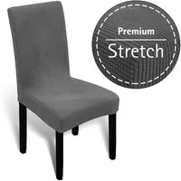 Melody Stuhlhusse Universal Stretch Stuhlbezug Stuhlüberzug elastisch Spannbezug, mit dezentem Muster, weich