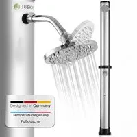 Juskys Solardusche Victoria, 40 L, schwenkbarer Duschkopf, stufenlose bis 60 °C, plus Fußdusche