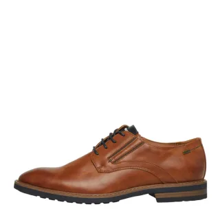 s.Oliver Red Label - Elegante Schnürer in Leder-Optik braun - Gr. - 41