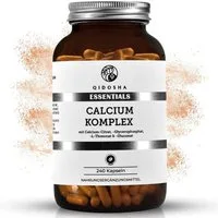 QIDOSHA Calcium Kapseln Komplex 4 Formen Kapseln, 240 St., 111 g, 4 bioverfügbare Calciumformen