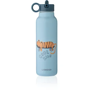 Liewood Falk Wasserflasche 500ml - Tiger/Beach blue