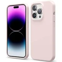 CoolGadget Handyhülle Silikon Case für das iPhone 14 Pro Max Slim TPU Cover 6,7 Zoll, Weiche Schutz Hülle mit Innen Fleece aus Stoff Handy Tasche