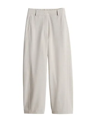 OPUS PANTS - Hose mit weitem Bein aus Viskosemischung - Mette beige - Gr. - 44