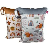 WeBaDa Wäschesack Wetbag Sets viele Motive (Spar-Set, 2er-Set), waschbar, geruchsdicht, schließt Feuchtigkeit ein