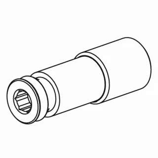 KWC Anschlussstutzen G1/2'' rf.St, Wand 2-Loch,635632 635632