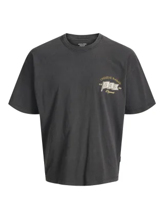 JACK&JONES - JORUPSTATE FRONT TEE SS CREW NECK JNR Black - Gr. - 152
