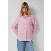 s.Oliver Langarmbluse Bluse Strukturierte Hemdbluse mit Turn-up
