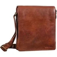 STILORD Schultertasche "Lars" Herren Vintage Umhängetasche Leder mittel-groß Hochformat