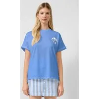 QS Kurzarmshirt T-Shirt Oversize-Shirt mit Rückenprint
