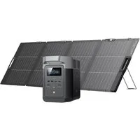 Ecoflow EcoFlow DELTA 2 Tragbare Powerstation 1024Wh, erweiterbar bis 3kWh Powerstation Solar Generator LiFePO4-Batterie DELTA 2 20000 mAh (51,2 V), Schnellladung von 0-80% in 50 Mins, Stromaggregat für Camping/Zuhause