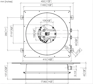 Dornbracht UP-Deckeneinbaukasten für Deckeneinbau SERIENNEUTRAL 35034970 3503497090