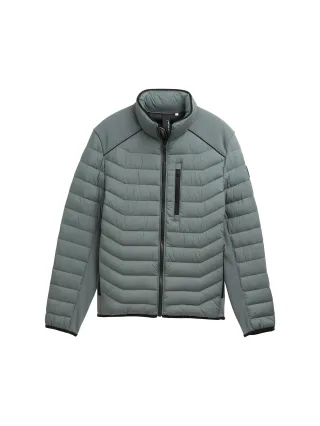 Tom Tailor - Hybrid Steppjacke washed jasper green - Gr. - M