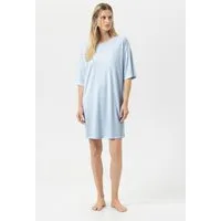 Mey Nachthemd Mey Damen Bigshirt kurzarm Serie Simple Stripes (1-tlg) Basic Nachthemd, Gestreift, Interlock, Baumwolle
