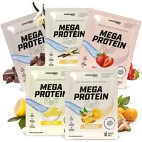 Energybody Systems Mega Protein H2O, für Wasser optimiertes Eiweiss Pulver, 5 er, Portionsbeutel à 30g, fettarm, zuckerarm, glutenfrei