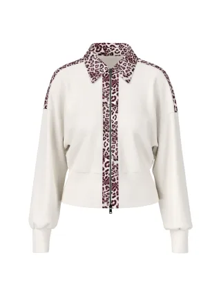 Marc Cain Sports - Cardigan mit Leo Details off-white - Gr. - 42
