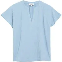 s.Oliver Kurzarmbluse Bluse Strukturierte Raglan-Bluse aus Viskosemix