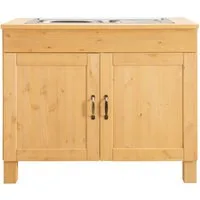 Home affaire Spülenschrank Alby Breite 100 cm, 1 Fach