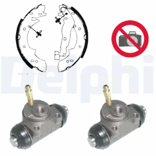 Delphi Bremsbacken vormontiert hinten Renault Safrane