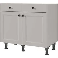 nobilia® Unterschrank "Cascada", vormontiert, Breite 90 cm, Soft-Close-Funktion bei den Schubkästen, inkl. höhenverstellbare Sockelfüße
