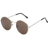 BEZLIT Eyewear Retrosonnenbrille Rund Form Designer Damen Herren Sonnenbrille (1-St) mit orange, blau, hellrot, lila, grün und roten Linsen