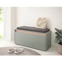 Home affaire Polsterbank GiRON/CiTY, Garderobenbank mit Klappe, Sitzbank in vier Farben (2-St), viel Stauraum, Platz für ca. 8 Paar Schuhe, 100 cm breit