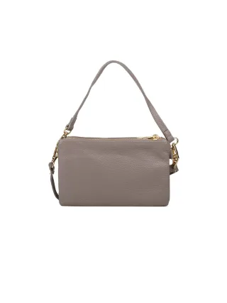 Giulia Monti Umhängetasche Grau Beige