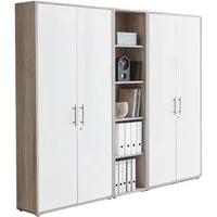 moebel-dich-auf Aktenschrank TABOR 10 (Büroschrank Mehrzweckschrank ideal für DIN A4 Ordner, abschließbar, Metallgriffe) Made in Germany