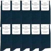 OCCULTO Businesssocken Herren 100% Baumwollsocken 10-20er Pack (Modell: Ingo) (10-Paar)