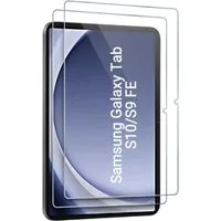 CLM-Tech Displayschutzglas 2X für Samsung Galaxy Tab S10 Lite/ S10 FE 2025/ S9 FE/Tab S9, Panzerglas Spar-Set, 2 Stück, Anti-Fingerabdruck und kratzfest