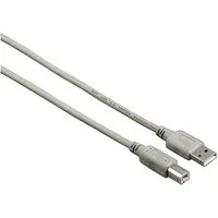 Hama 4m USB-Kabel USB-A-Stecker auf USB B-Stecker USB-Kabel, USB Typ A,USB Typ B, Keine (400 cm), USB 2.0 PC Notebook Maus Tastatur Drucker Scanner Webcam Festplatte