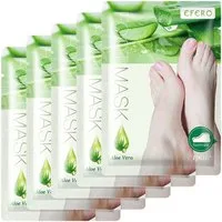 P-Beauty Cosmetic Accessories Fußmaske Hornhautentferner Fusspeeling Socken Fußpflege mit Aloe Vera, 5-tlg.