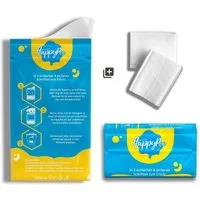 HappyPee Kette mit Anhänger 10 x Einweg Notfall WC für unterwegs + Hygienetücher, Frauen & Herren (10-tlg)