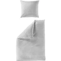 BIERBAUM Bettwäsche Chic Uni, Seersucker, 2 teilig, Schickes Unidesign: Modern und elegant für jedes Schlafzimmer
