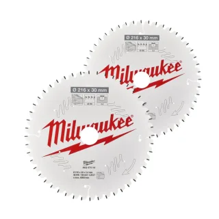 Milwaukee Kreissägeblatt 216mm 2Stück - 4932479575