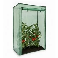relaxdays Gewächshaus für Tomaten mit Schrägdach, BxTxH: 100 x 50 x 150 cm, BxLxH: 100 x 50 x 150 cm, 2-St., PE