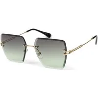 styleBREAKER Sonnenbrille Rahmenlose Rechteckige Sonnenbrille mit Diamant Schliff (1-St)