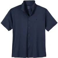 RAGMAN Poloshirt Ragman Softknit Poloshirt durchgeknöpft navy XXL