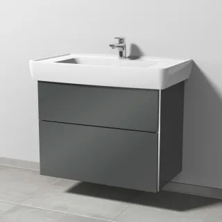 Sanipa 3way Waschtischunterbau zu Laufen Pro A Waschtisch mit 2 Auszügen, Anthrazit-Glanz BS75879