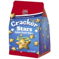 XOX Knabberei, XOX Cracker Stars Snackspaß in Sternform Packung 80g
