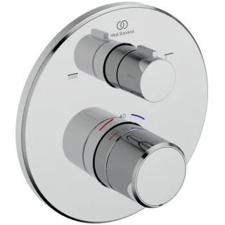 Ideal Standard Unterputz-Badethermostat Ceratherm T25 2 Verbraucher, Chrom, A8583AA A8583AA