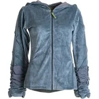 Vishes Sommerjacke Samtjacke Hoodie Elfenjacke Cardigan, Ethno, Hippie, Goa Style