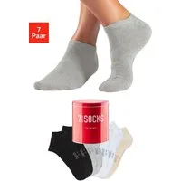 Bench. Sneakersocken (Dose, 7-Paar) verpackt in der Dose