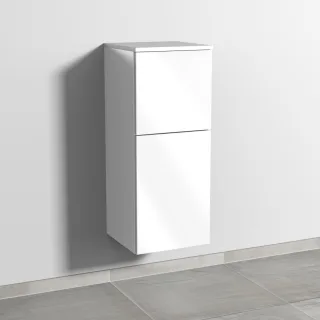 Sanipa 3way Mittelschrank mit 1 Tür und 1 Auszug, Weiß-Glanz, SF12778 SF12778